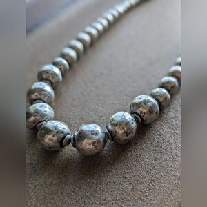 Silpada 'Atmospheric' Sterling Silver Hammered Ball Bead Necklace N1953